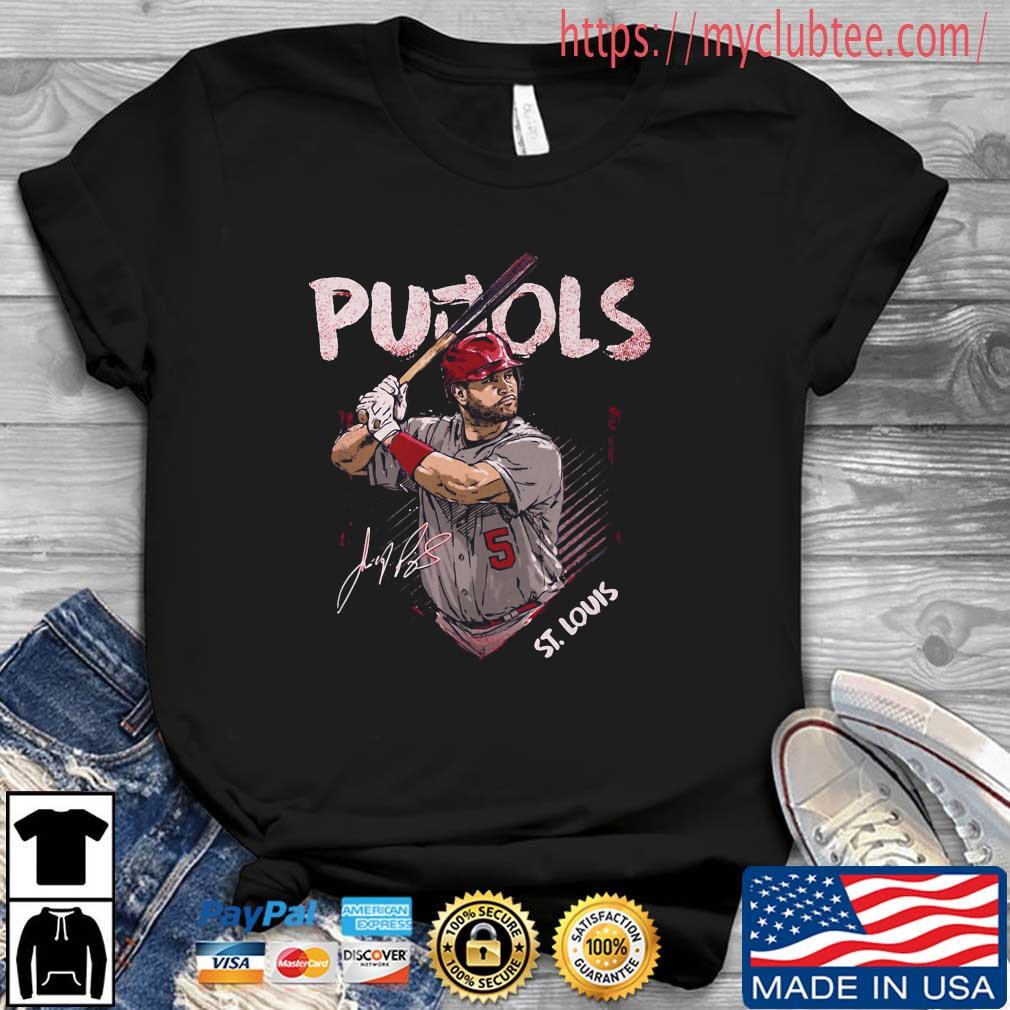 Albert Pujols St Louis Cardinals Baseball Player Signed Fanart Signature Shirt