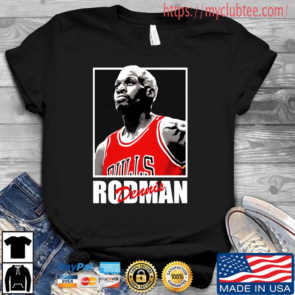 Basketball Player Dennis Rodman Chicago Bulls Vintage Shirt