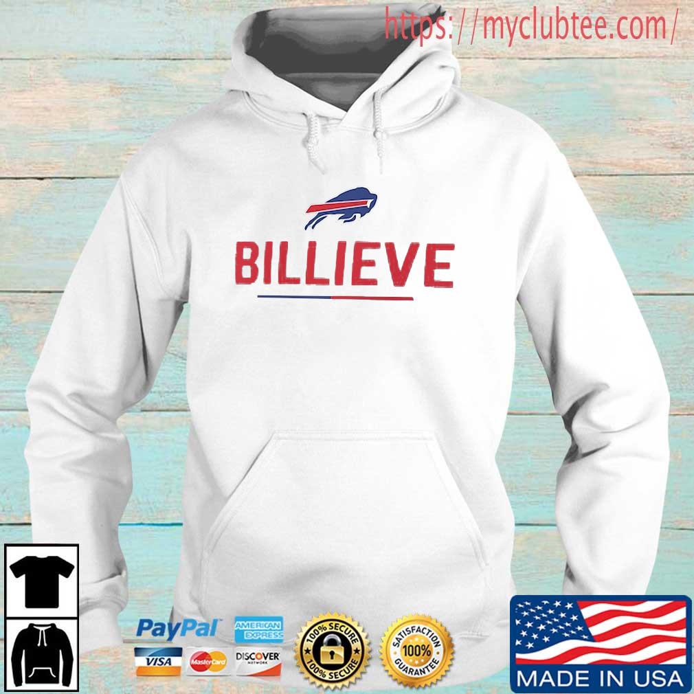 Buffalo Bills Nike Team Slogan Billieve Shirt Hoodie trang