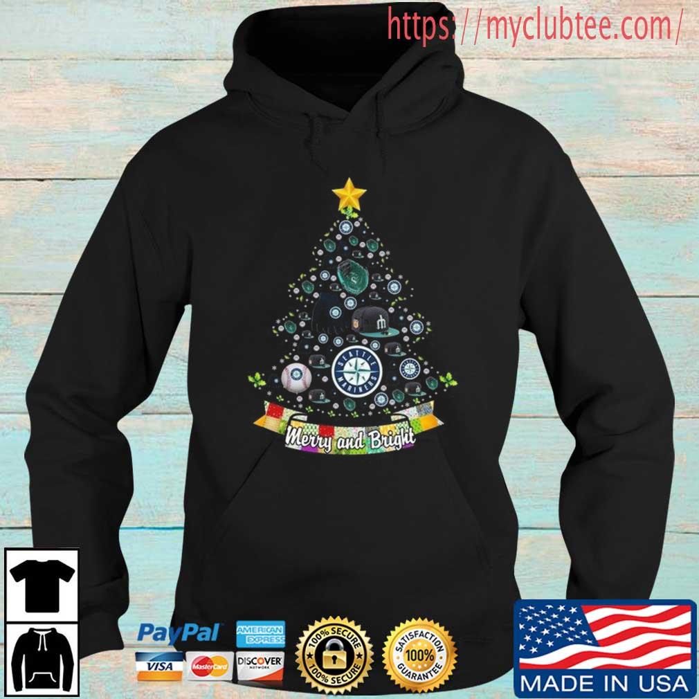 Merry And Bright Seattle Mariners MLB Christmas Tree 2022 Shirt Hoodie den