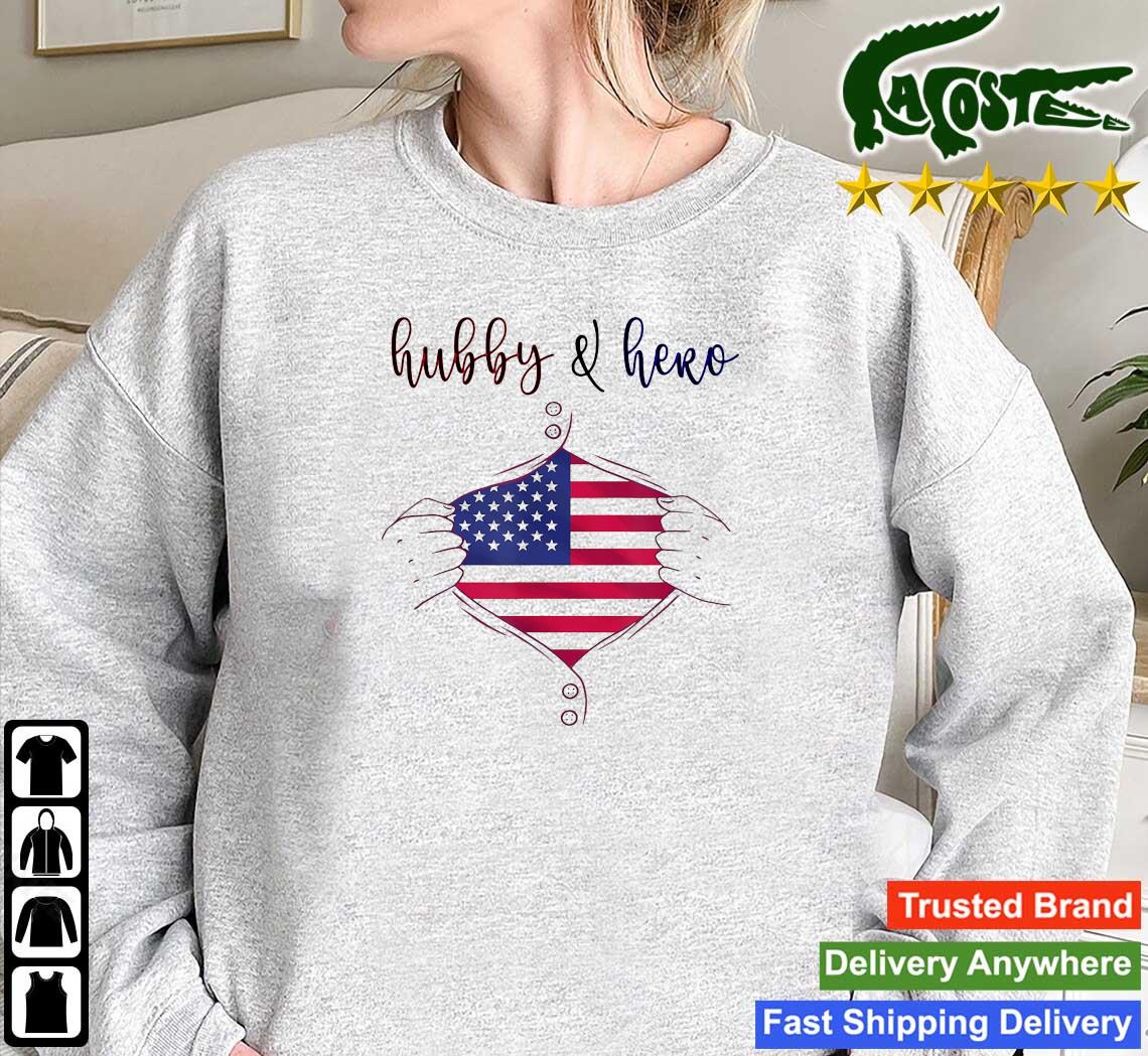 Blood Inside American Flag Usa Hubby & Hero Long Sleeves T Shirt