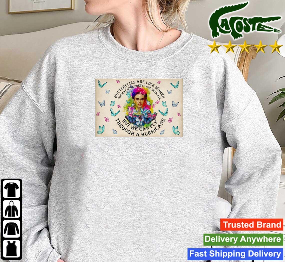 Frida Kahlo But We Can Fly Through A Hurricane Long Sleeves T Shirt