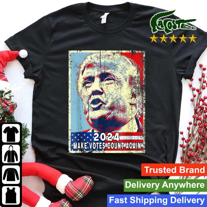 Trump 2024 Presidential Campaign Take America Back Us Flag Long Sleeves T Shirt Shirt