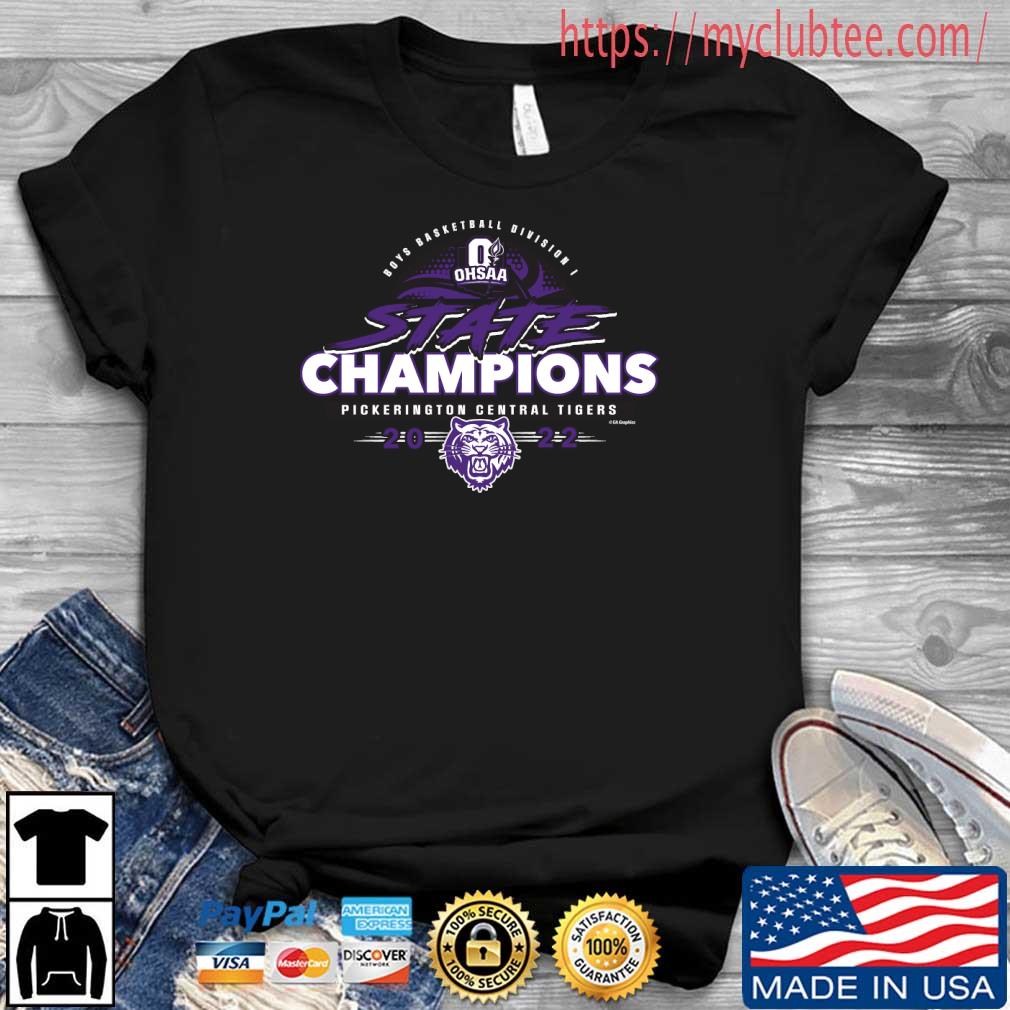Boys Basketball Division OHSAA State Champions Pickerington Central Tigers 2022 Shirt