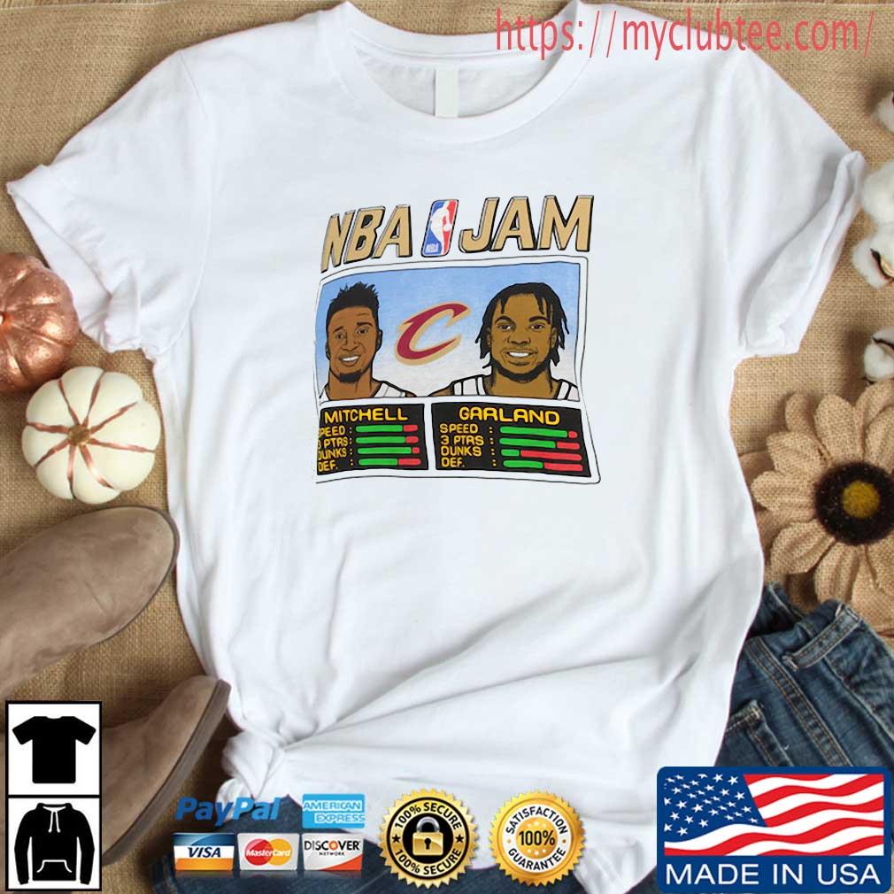 Donovan Mitchell ' Darius Garland Cleveland Cavaliers Homage NBA Jam Tri-Blend Shirt