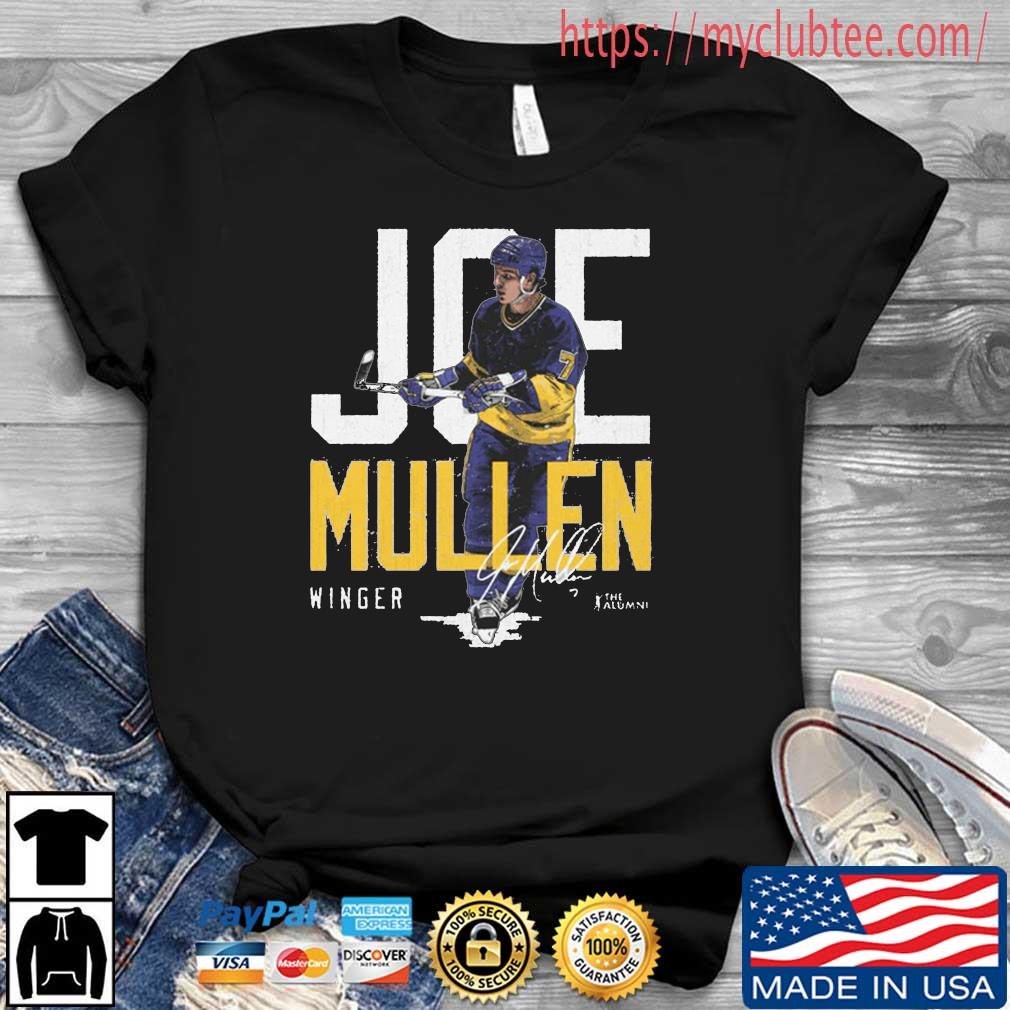 Joe Mullen St. Louis Blue Winger Signature Shirt
