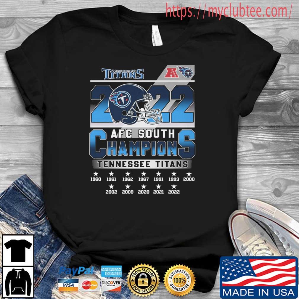 Tennessee Titans 2022 AFC South Champions 1960-2022 shirt