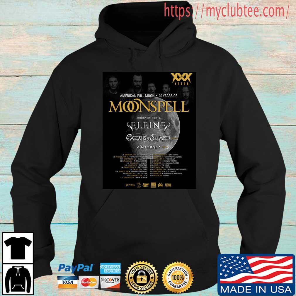 Moonspell Announce American Full Moon 30th Anniversary Tour Shirt Hoodie den