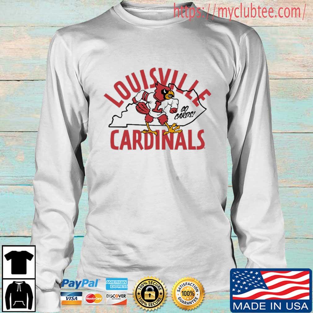Louisville cardinals louie long sleeve shirt, hoodie, sweater, long sleeve  and tank top