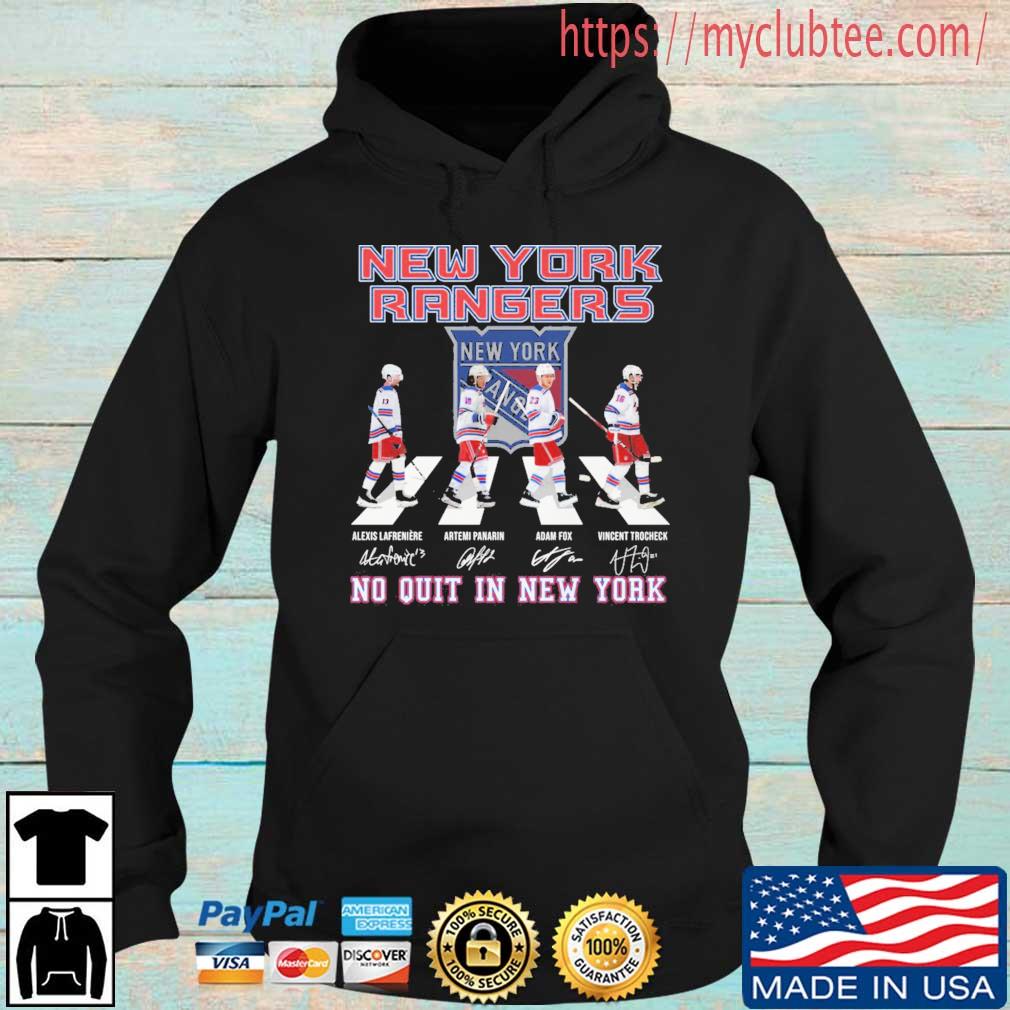 New York Rangers Abbey Road No Quit In New York Signatures s Hoodie den