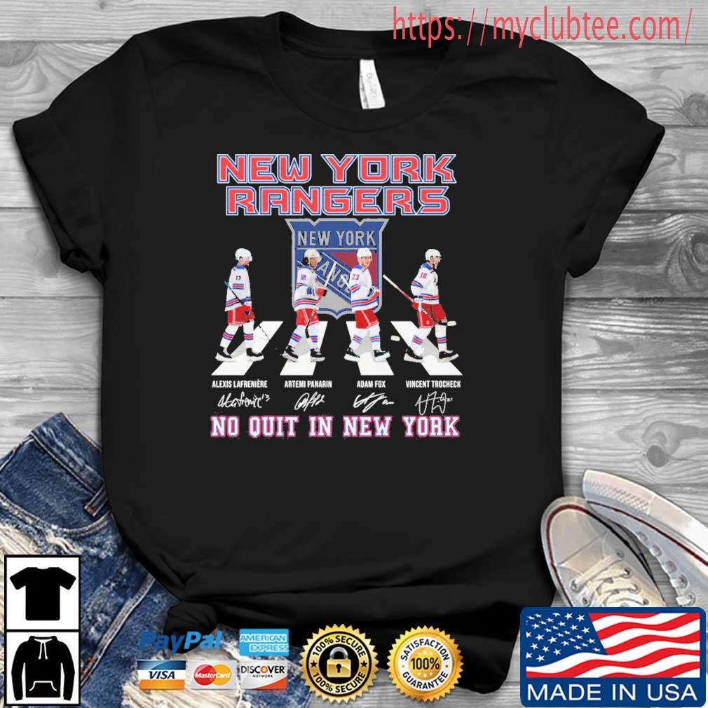 New York Rangers Abbey Road No Quit In New York Signatures shirt