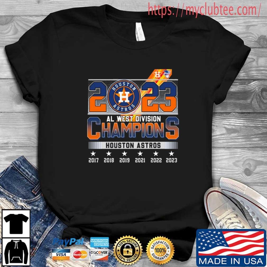 Official Houston Astros 2023 AL West Division Champions Shirt, hoodie,  longsleeve, sweatshirt, v-neck tee
