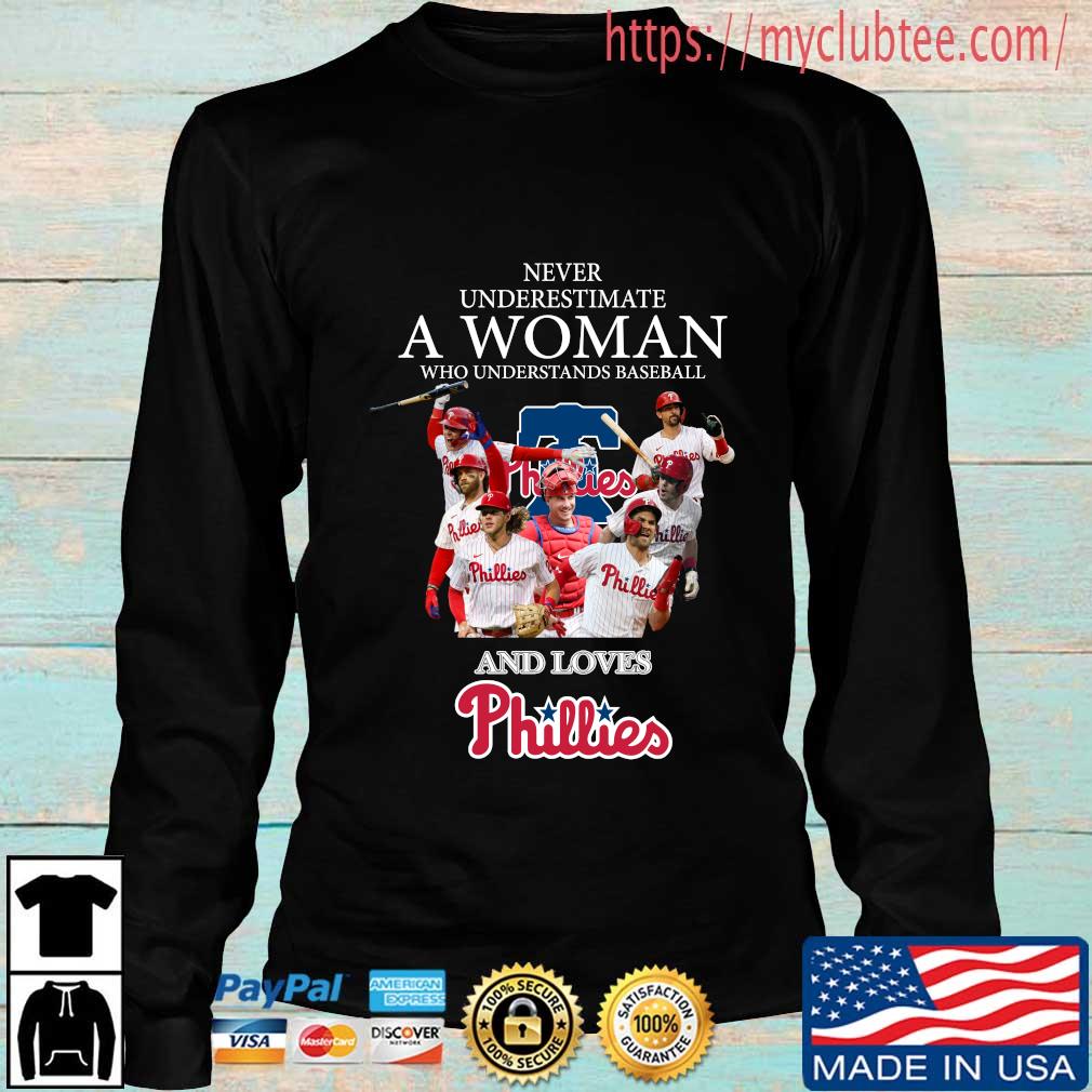 women phillies long sleeve shirt